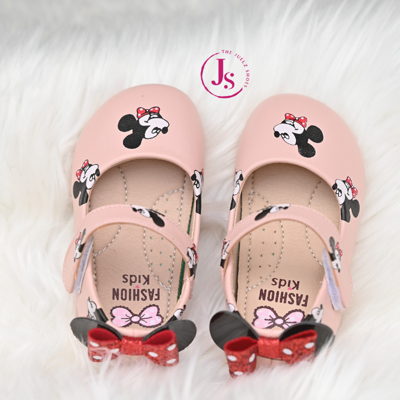 Light pink mickey mouse doll shoes