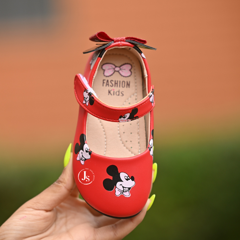 red mickey mouse doll shoes