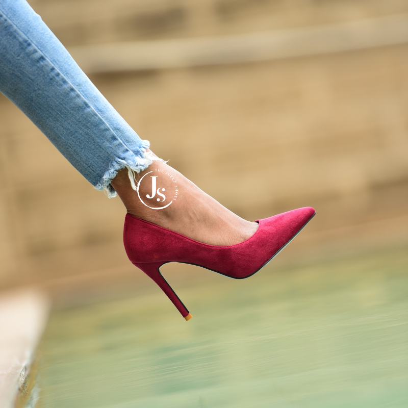 Maroon heels